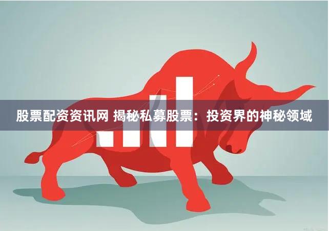 股票配资资讯网 揭秘私募股票:投资界的神秘领域